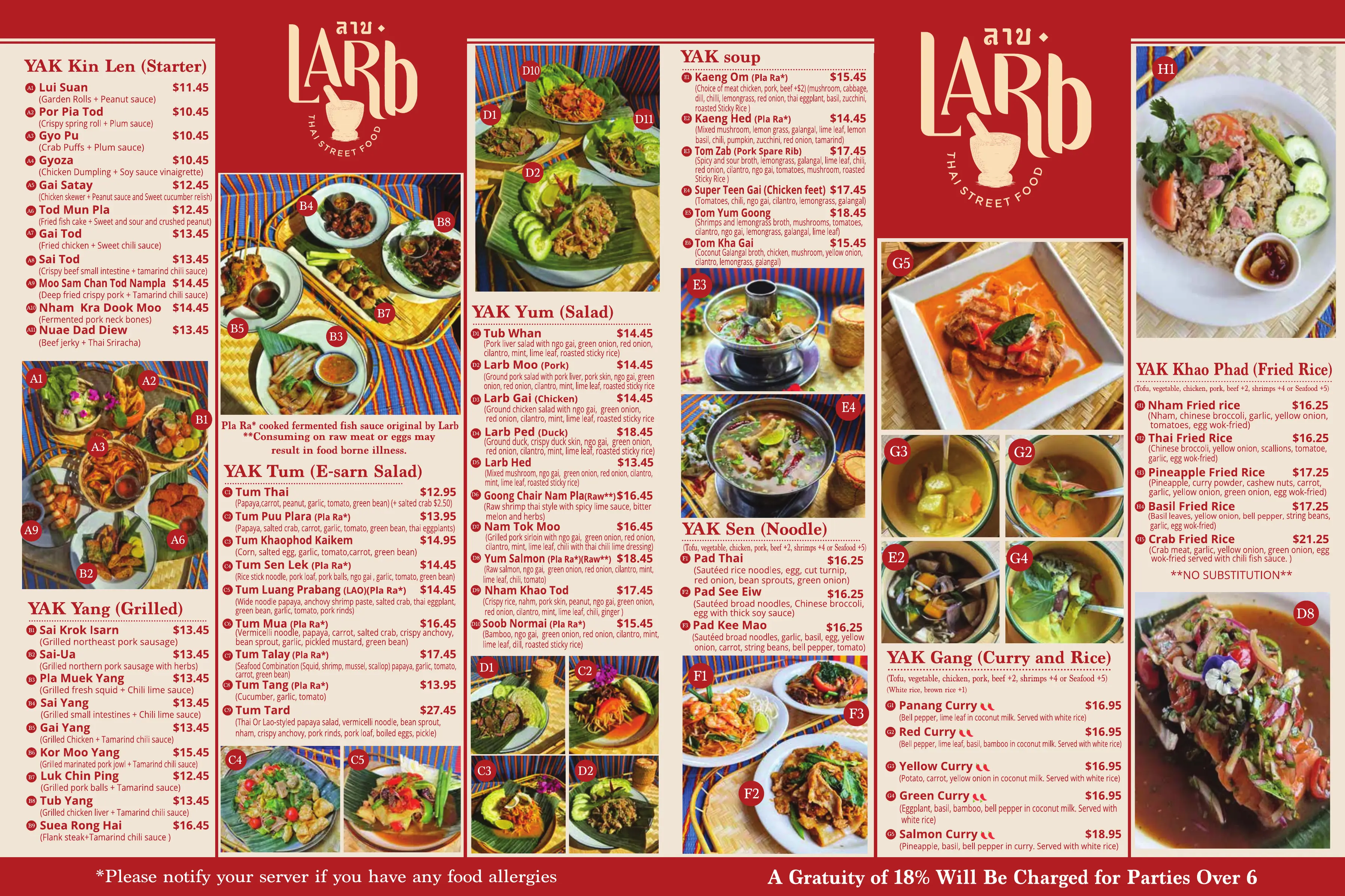 Menu page 2